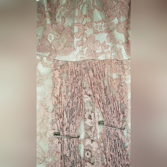 Women's Antique Vintage 1940s formal/cocktail dress, Charles Berg, Dusty Rose - Picture 10 of 12